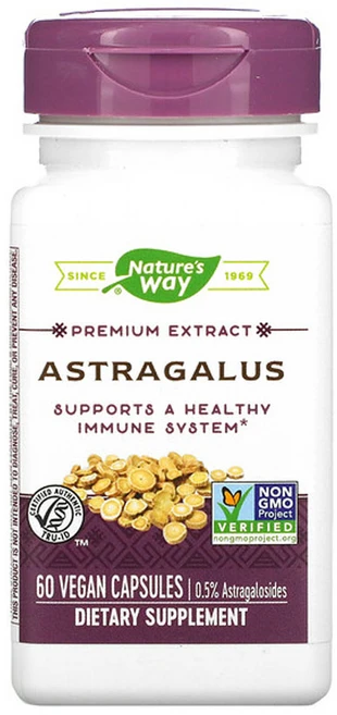 네이쳐스웨이 아스트라거스 Astragalus 황기 비건 캡슐 60정 아스트라갈로사이드, 1팩 - 쿠팡