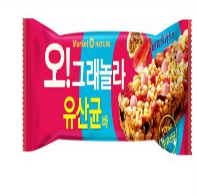 마켓오네이처 오 그래놀라 유산균바, 35g, 10개