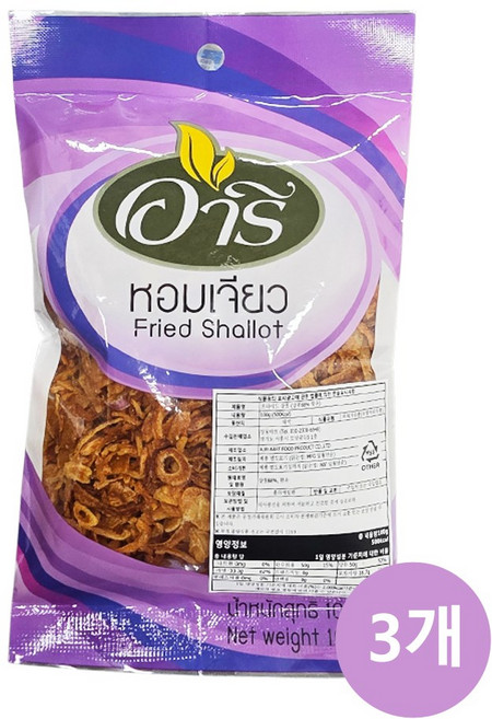 태국 양파튀김 후라이드 샬롯 100g x 3개 크리스피 어니언 튀긴샬롯 토핑 Fried Shallot