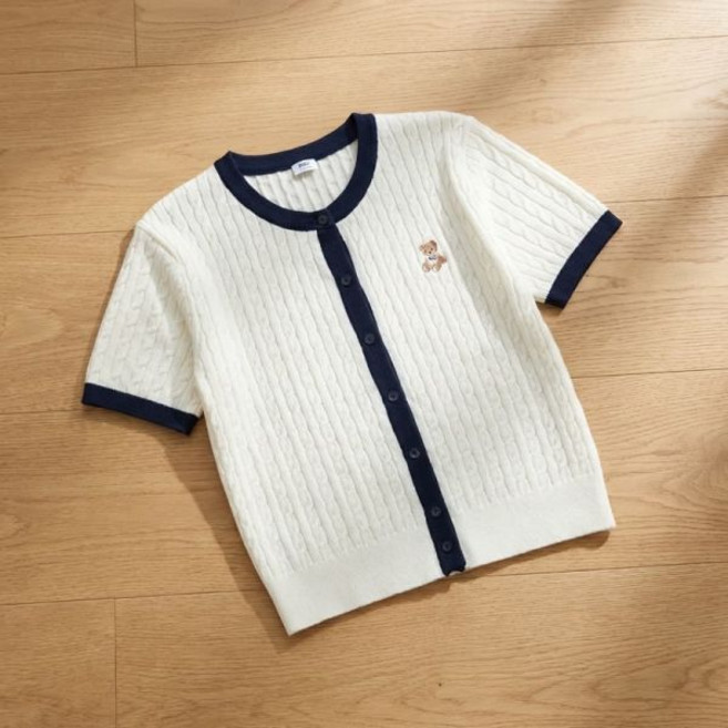 스파오 릴리베어 케이블 카디건 SPCKG25G50