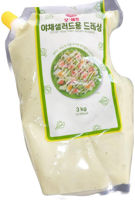 오뚜기 야채 샐러드용 드레싱 3kg 샐러드소스, 1개