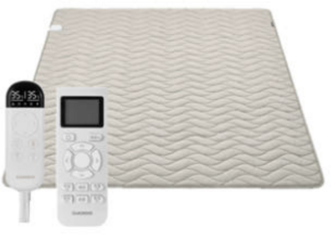 쿠쿠 DC카본 전기 온열 매트 퀸 CHM-BC10Q 노블베이지 체온유지 리모컨 물세탁 전기장판 온열전기장판 전기매트