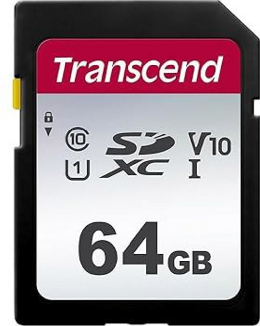 Translated SDC300S 128GB SDXC SD 카드 DSLR 카메라 디지털 트레일 캠코더 최대 100MB UHS U1 V10 HD 클래스 10 고속 메모리 카드와 호환, 64GB, 1개