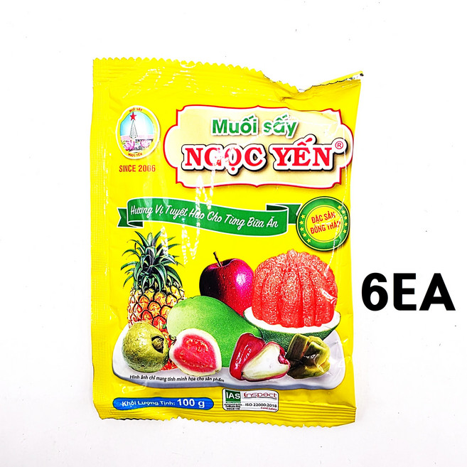 응옥옌 소금, 100g, 6개