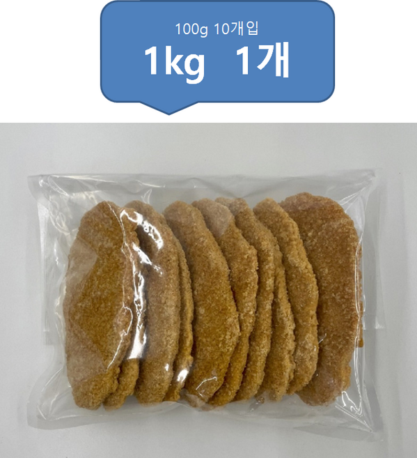 선진FS 국내산 닭가슴살로 만든 대만식 지파이 치킨까스 1kg(100g x 10개입) 대용량, 1kg, 1개