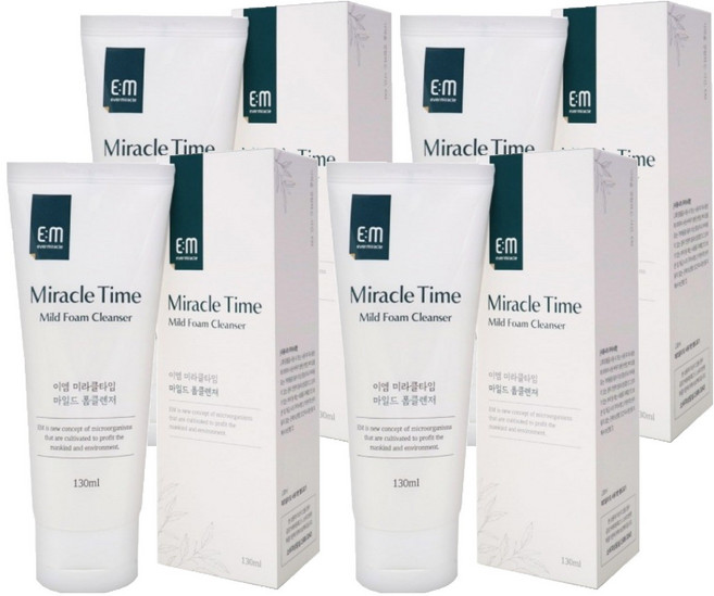 이엠 코라존 폼클렌져, 130ml, 4개