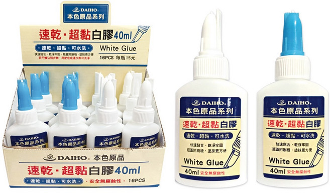 DAIHO. 本色原品速乾·超黏白膠 40ml, 1個