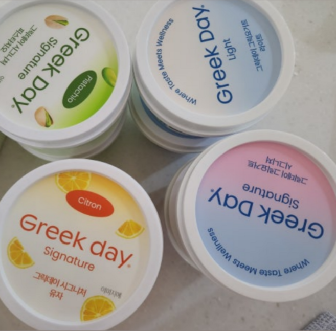 그릭데이 그릭요거트100g Gift set (시그니처+라이트+유자+피스타치오 100g) 각 2EA 총 8EA