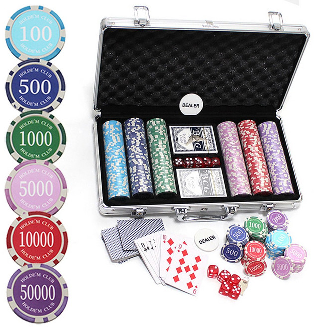 숫자 포커칩 300세트 카지노칩 세븐 카드 게임칩 보드게임칩, 숫자카지노300p, 1개