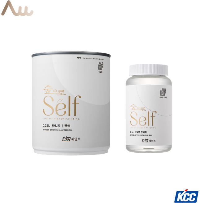 [케이씨씨 KCC 숲으로셀프 타일용페인트 0.75L] 경화제 포함 화장실 욕실타일, 화2, 750ml, 1개