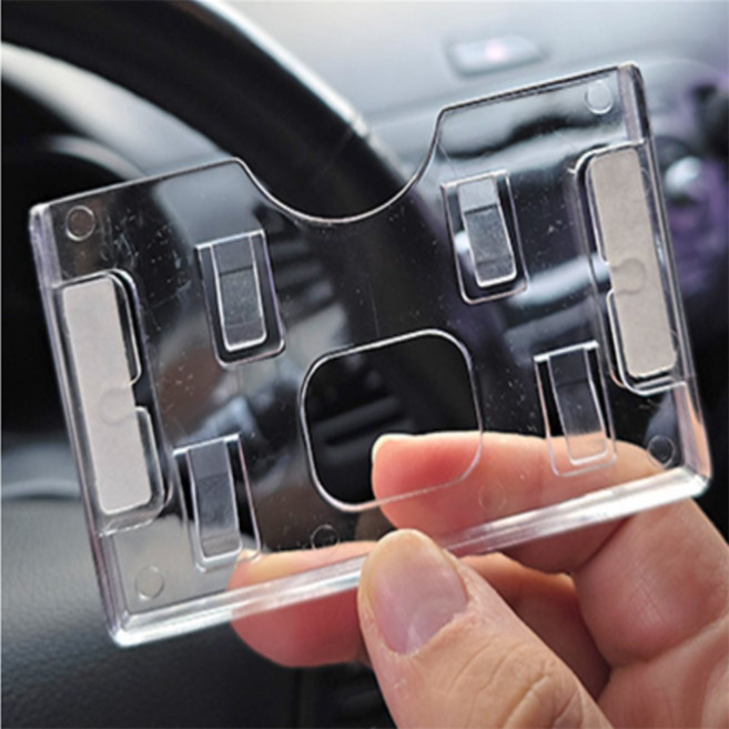 차량용 가로형 주차케이스 출입증케이스, 흡착판