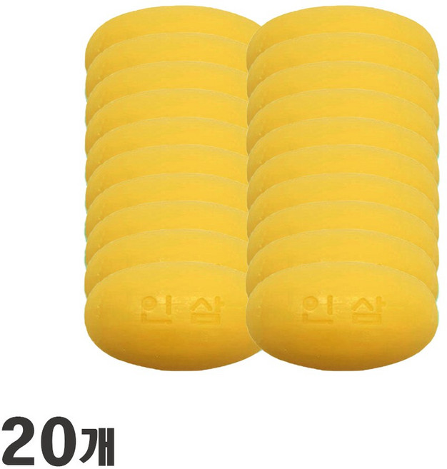 세수 샤워 알뜰 인삼비누 업소 알비누(태승), 120g, 20개