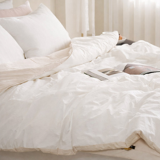 아밍 아린 피그먼트 워싱 순면 양모 차렵이불 SQ 단품&세트 3컬러