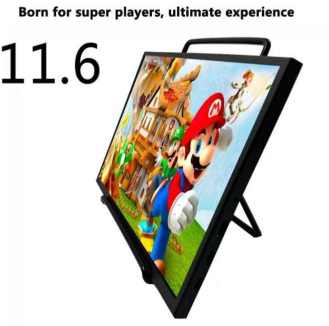 휴대용 포터블 듀얼 스크린 서브 보조 모니터 15 인치 1920*1080P 100%sRGB 250nits IPS 노트북 두 번째 화면 확장 디스플레이 스위치/P/Xb/Raspbe, 1)11.6 inch