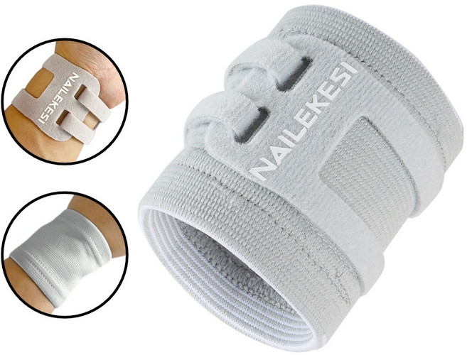 초슬림 TFCC 2중 압박 손목보호대 프리미엄 보호대 지지자, 그레이, 2개