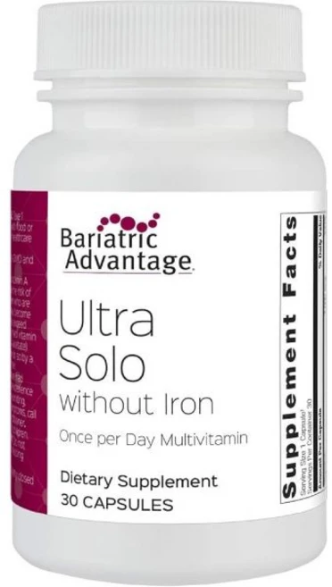 Bariatric Advantage Ultra Solo Without Iron - Once-Per-Day Daily Multivitamin - for Bariatric Pati, 1개, 30 Count (Pack of 1), 30정 - 쿠팡