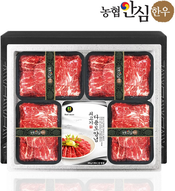 [농협안심한우] 1+등급 한우 불고기 양념 선물세트 2호 2.4kg, 1개