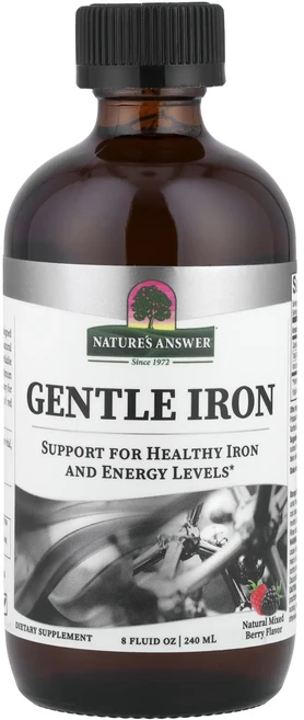 단백질 비타민 철분 마그내슘 칼슘 Nature's Answer 순한 철분 천연 믹스 베리 맛 240ml(8fl oz) 고루고루섭취해주세요, 240ml - 쿠팡