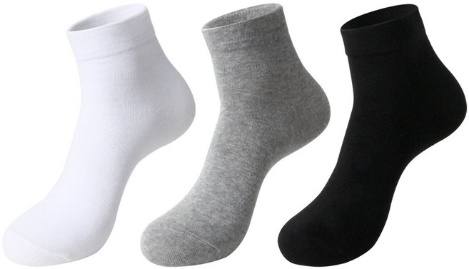 100% 천연 순면 국산 땀흡수 여성 봄 유니키 무압박 단목양말 세트