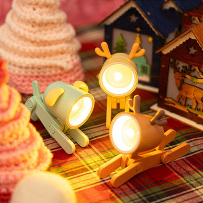 크리스마스 미니 동물 간접 무드등 8종, 연두색루돌프, 1개