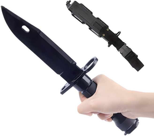 서바이벌캠프 연습용 고무칼 특공무술 전술 고무대검 세트, 고무대검+칼집, 1개