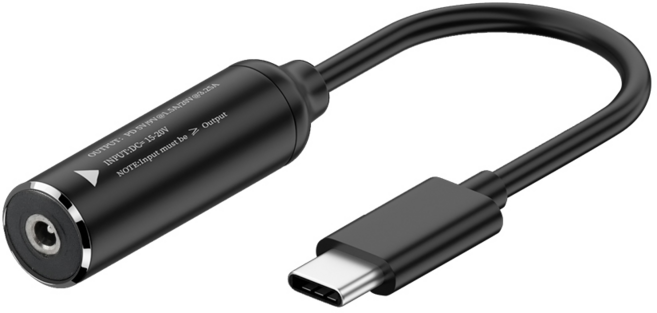 3.5 x 1.35 DC to C타입 PD 65W 충전 젠더 JA237, 본상품선택, 1개