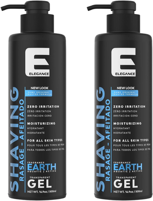 엘레강스 어스 바버 쉐이빙 젤 500ml 2개