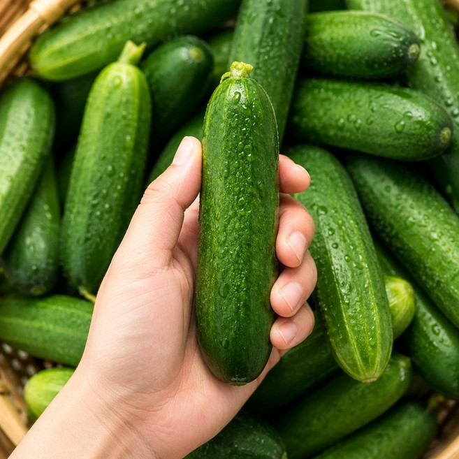 당일수확 아삭한 미니오이, 1개, 500g