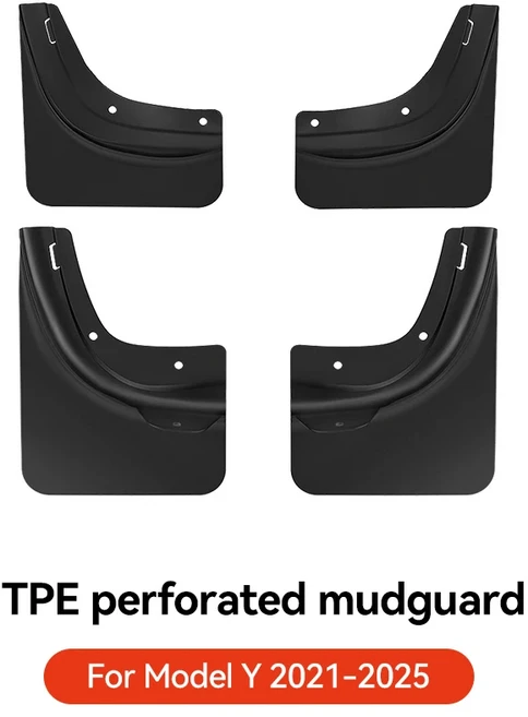 테슬라 모델 3 Y 하이랜드 주니퍼 2021-2026 4PCS 앞뒤 휠 머드 플랩 테슬라 앞뒤 펜더 보호 액세서리, 05 MY Juniper 21-25, 1