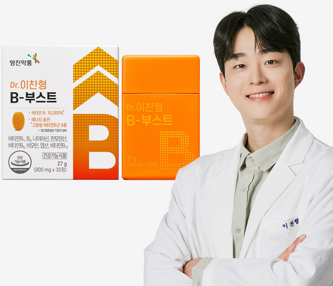 영진약품 Dr. 이찬형 B부스트 고함량 비타민B 에너지 비부스트, 1개, 30정