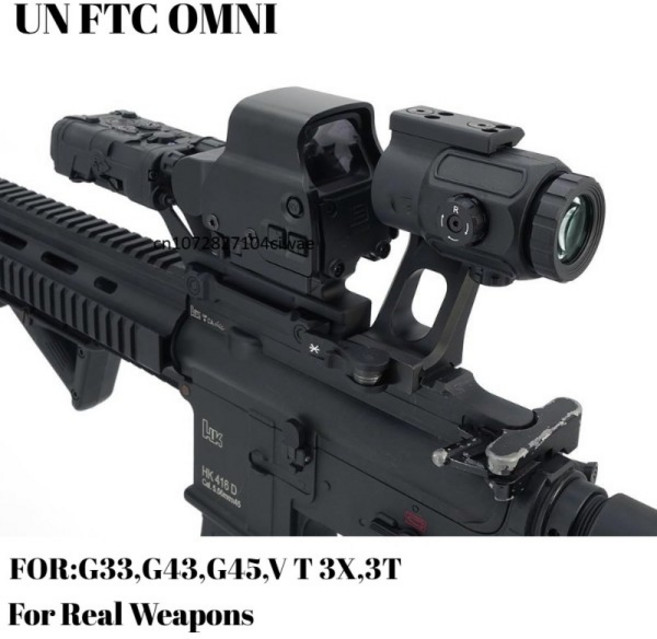 2024 SPECPRECISION FTC OMNI 돋보기 마운트 고속 QD 레버 포함 인치 광학 높이 조준경스코프 오리지널 마, 02 Black