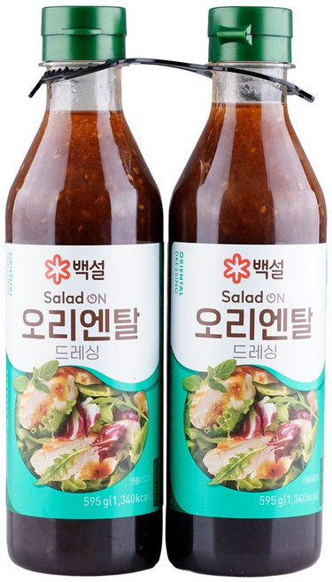 트레이더스 CJ 백설 샐러드 오리엔탈 드레싱 595x2, 2개, 595ml