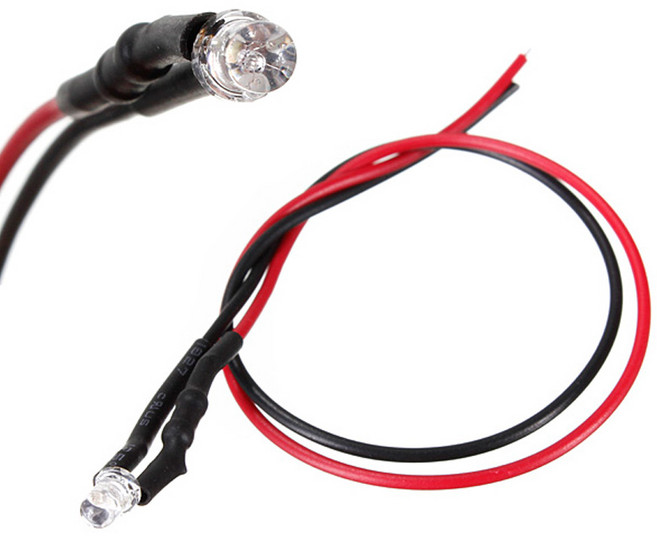 LED 전구 5mm 5파이 2V 3V 5V-9V 12V 24V 집어등 DIY 조광기 미니, 1개, 5-9V 그린 (5mm)