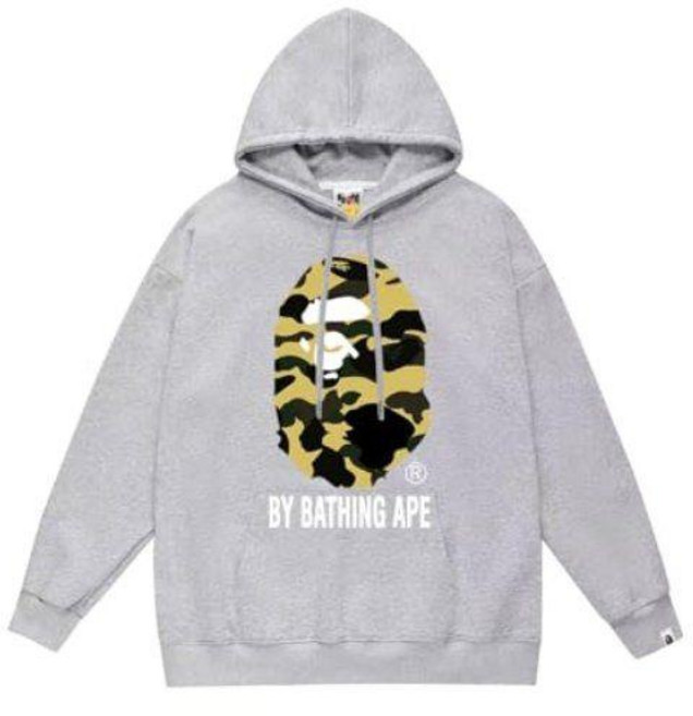 APE SC729 남성용 솔리드 후디 긴팔 캐주얼 스웨트셔츠 유니섹스 봄 가을 겨울