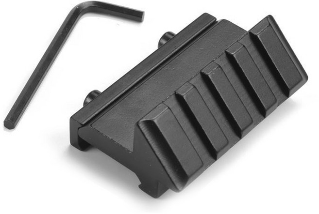 전동건 사이드마운트 측면가늠자 20mm레일 도트사이트 이오텍 스코프 전술용품 서바이벌 보호장비 에어소프트건, 1개