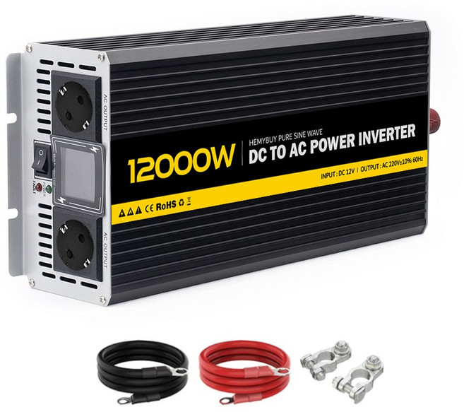해마이바이 인버터 순수정현파 국내용 차량용 60Hz 220V, 1개, 12000W, 12V