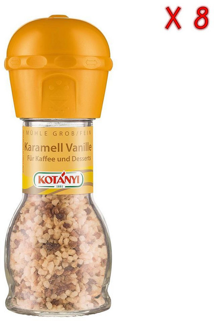 Kotanyi 코타니 카라멜 바닐라 파인 코어스 그라인더 커피 디저트 53g 8개