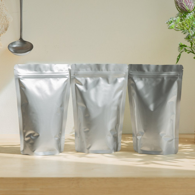 은박지퍼백 사료 소분 알루미늄, 100개, 200x300+50