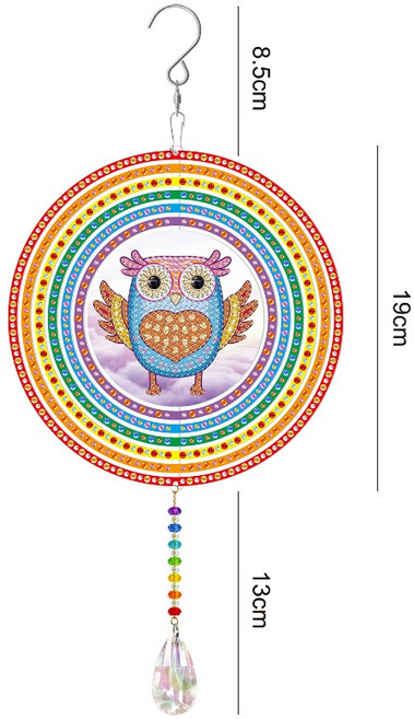 뭉시크 행잉 보석십자수 드림캐쳐 썬캐쳐 쉬운 취미 인테리어, MSP210, 1개
