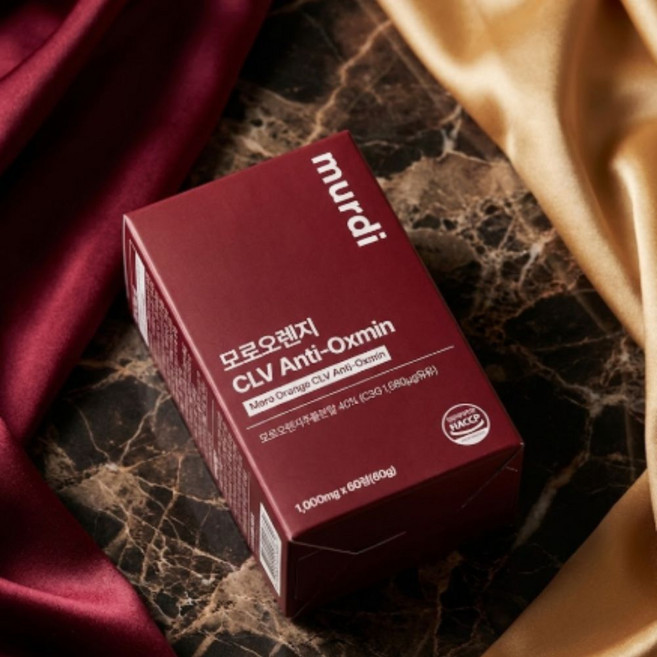 뮤르디 안티옥사민 모로오렌지 C3G 락토페린 1000mg 정, 60정, 2개, 60정