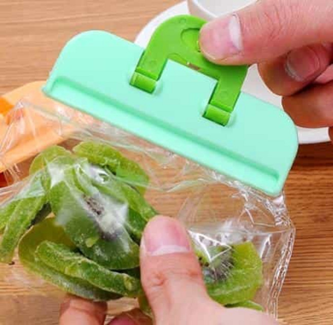 다용도 밀봉집게 4p 과자밀봉집게 비닐클립 봉투집게, 다용도집게4p색상랜덤, 1개