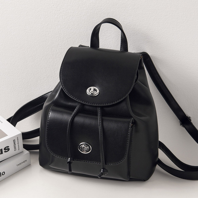 엔도르시 여성용 매트 글로시 모던 심플 백팩 EBA335