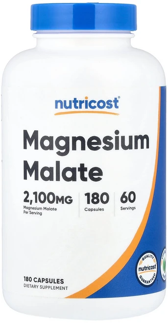 Nutricost 마그네슘 말레이트 캡슐 180정(캡슐 1정당 700mg) Nutricost (뉴트리코스트), 1개, 1개 - 쿠팡