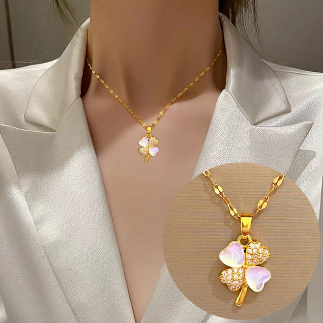 Seolvia 18K 도금 골드 목걸이 데일리 포인트 주얼리 ZSW-01