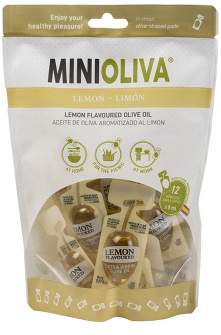 스페인 미니올리바 레몬 엑스트라버진 올리브유 일회용, 36개, 8ml