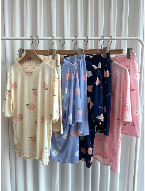 쥬아쥬아 성인 청소년 중학생 고등학생 남성110 쿨반팔빅사이즈 잠옷 반팔실내복