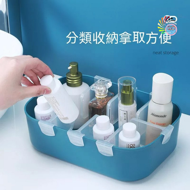 GD居家批發購物 冰箱隔板收納盒 DIY分隔整理架 居家空間整理, 1套, 左右分隔版 x 10個, 透明