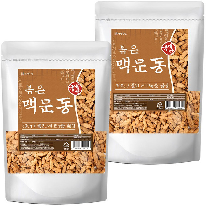 건강중심 국산 볶은 맥문동 300g, 2개