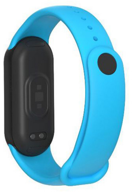 로랜텍 샤오미 미밴드8호환 실리콘 스트랩 밴드, 블루, 1개