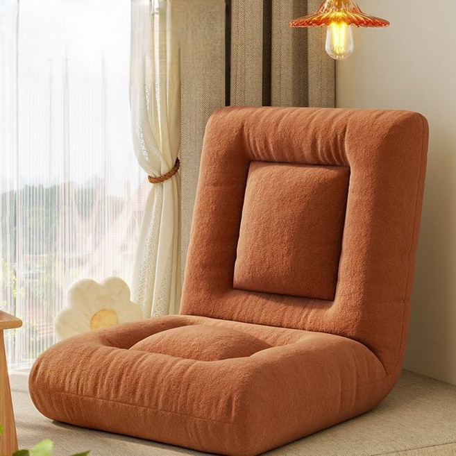 CuteQueen 귀여운여왕 소파 다다미 접이식 창문 침대 의자 1인용 등받이 의자 베란다 소파 의자, 47 와이드 브라운